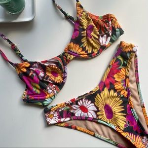 Montce - Janeane Floral bikini top and bottom